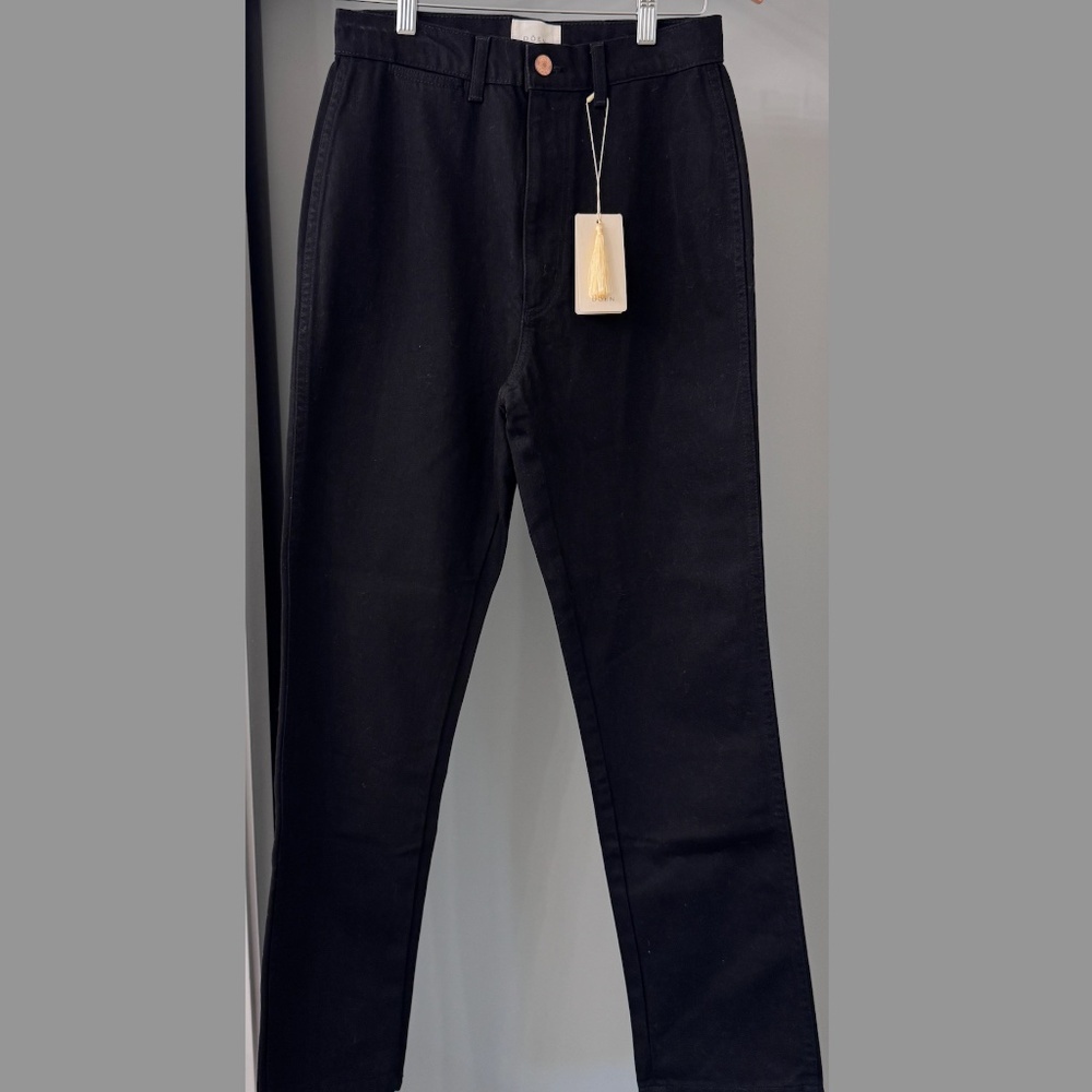 DOEN Lena Black Straight Leg Jeans NWT - Picture 4 of 10